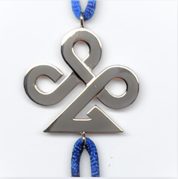 Bracelet Trèfle sur cordon - Or Blanc – Image 3